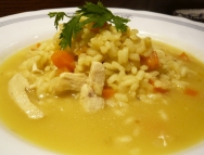 Arroz caldoso con pato, boniato y calabaza