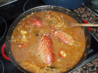 Arroz caldoso de bogavante