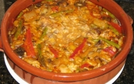 Arroz caldoso de carne