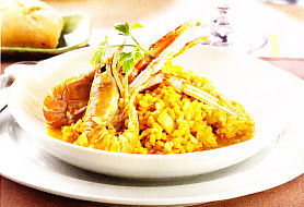 Arroz caldoso de cigalas