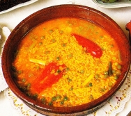 Arroz caldoso de morena