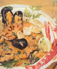 Arroz caldoso de sepia, almejas y mejillones