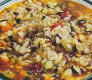 Arroz caldoso de verduras