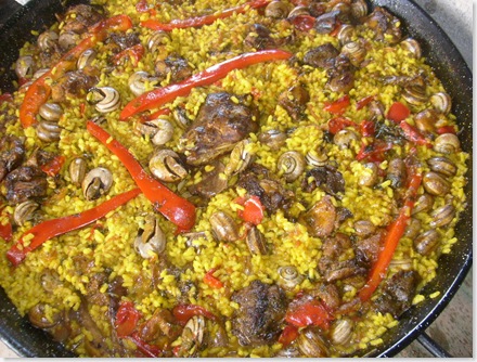 Arroz campero con caracoles