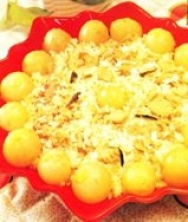 Arroz con atún y cebollitas
