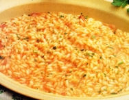 Arroz con bacon y tomate
