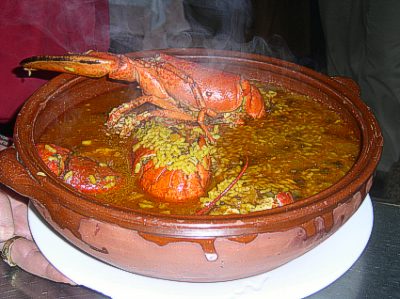 Arroz con bogavante