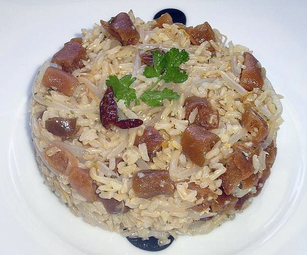 Arroz con buey y soja