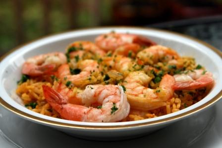 Arroz con camarones