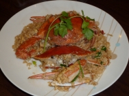 Arroz con cangrejos de mar