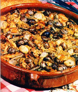 Arroz con conejo al estilo aragonés