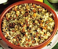 Arroz con conejo y piñones