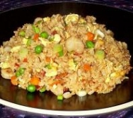 Arroz con gambas picante