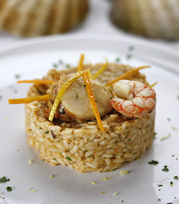 Arroz con gambas