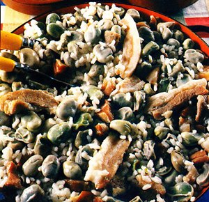 Arroz con habas