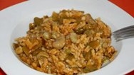 Arroz con habas y jamón