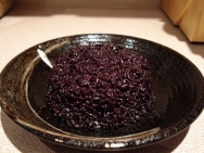 Arroz con hongos negros
