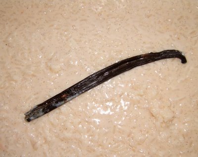 Arroz con leche con vainilla