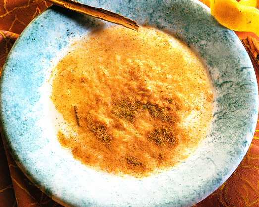 Arroz con leche y chocolate