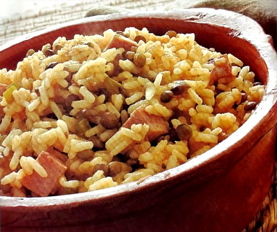 Arroz con lentejas al estilo indio
