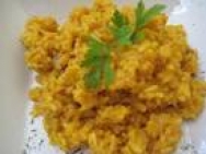 Arroz con lomos de bonito