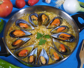 Arroz con mejillones