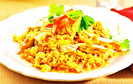 Arroz con pavo
