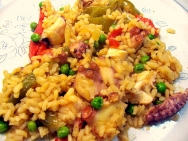 Arroz con pulpo