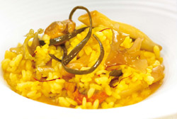 Arroz meloso con frutos del mar