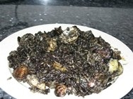 Arroz negro con chipirones