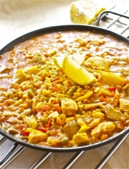 Arroz picante con patatas