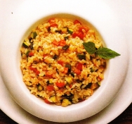 Arroz rústico de verduras