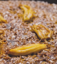 Arroz seco con espardeñas