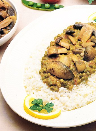 Arroz y champiñones