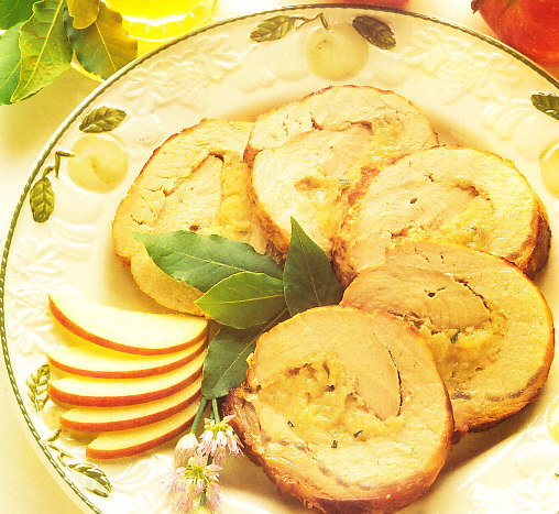 Asado de cerdo con manzanas