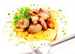 Asado de cerdo con patatas