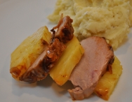 Asado de cerdo con piña