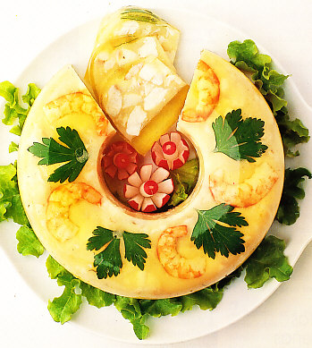Aspic tibio con trufa