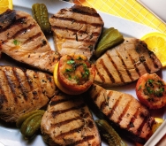 Atún marinado a la parrilla