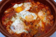 Bacalao a la manchega microondas