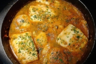 Bacalao a la marinera con patatas de Galicia