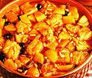 Bacalao con aceitunas negras