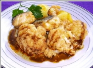 Bacalao con coliflor y patatas