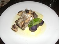 Bacalao con hongos