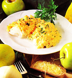 Bacalao con manzanas