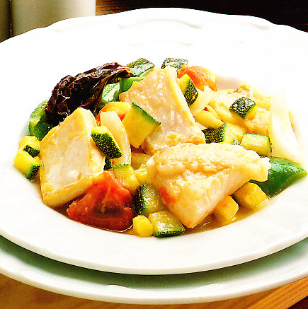 Bacalao con pisto