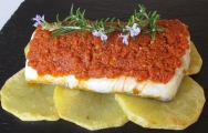 Bacalao con salsa romesco