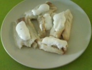 Bacalao con salsa tartara