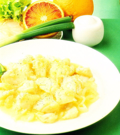 Bacalao fresco a la naranja