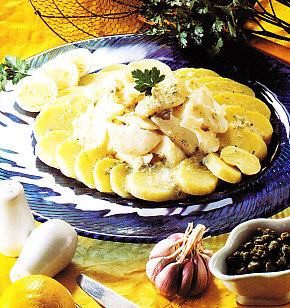 Bacalao frío con patatas